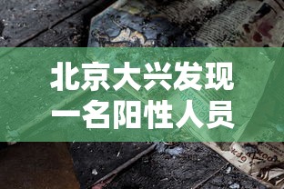 北京大兴发现一名阳性人员，北京大兴区发现一名新冠病毒阳性人员
