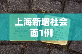 上海新增社会面1例，上海新增社会面1例