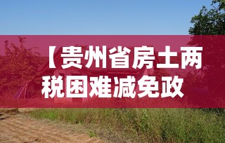 【贵州省房土两税困难减免政策,贵州省房土两税困难减免政策最新】