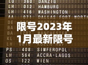 限号2023年1月最新限号时间表 限号2023年1月最新限号时间表