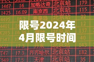 限号2024年4月限号时间表，2024年4月最新限号时间表