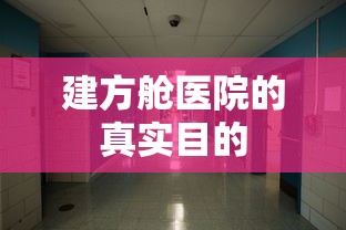 建方舱医院的真实目的，建方舱医院的真实目的